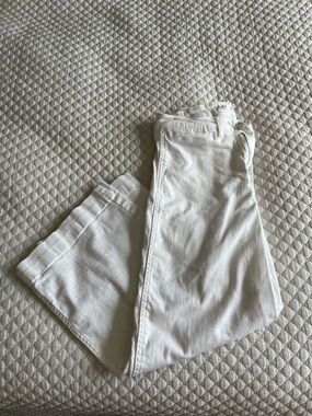 Oat New York Crisp White Wide-Leg Jeans